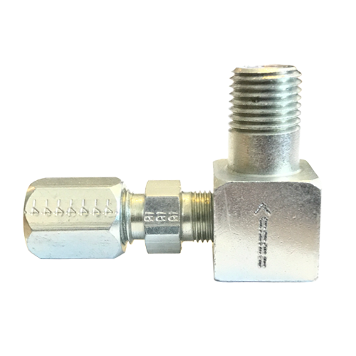 Premier Right Angle 1/4" Tubing x 1/4" Male Pipe Double Ball Check Valve
